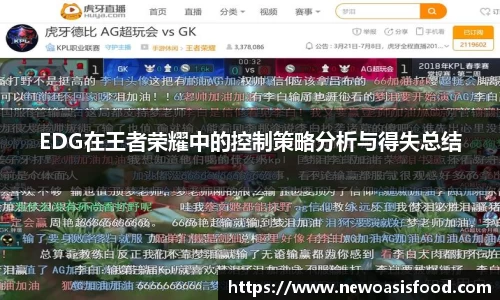 EDG在王者荣耀中的控制策略分析与得失总结